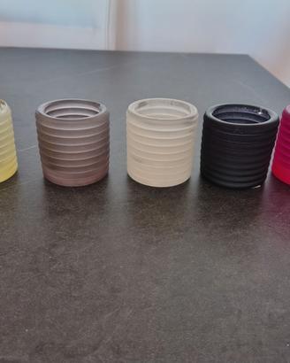 Porta candele vetro