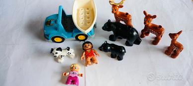 LEGO duplo animali della foresta con personaggi