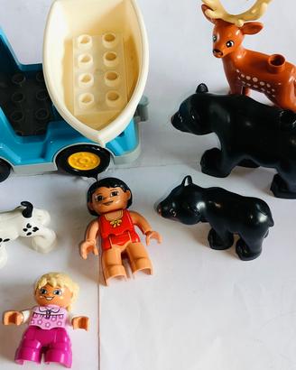 LEGO duplo animali della foresta con personaggi