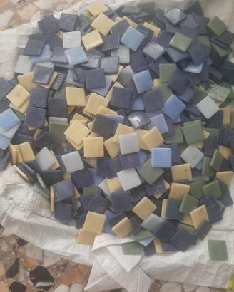 MOSAICO VETRI MURANO 2.5X2.5 molta quantita 