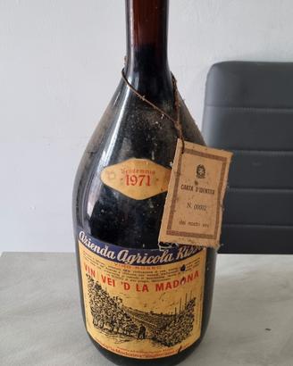 bottiglia magnum vin vei 'd la madona 1971
