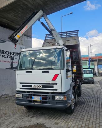 IVECO ML 120E18 K RIBALTABILE TRILATERALE CON GRU