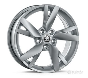4 cerchi lega Skoda 17" in perfette condizioni