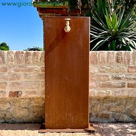 FONTANA PER GIARDINO IN CORTEN CM 10X40 H100