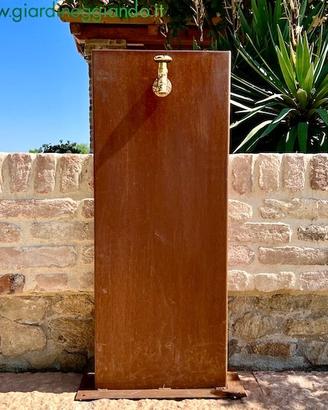 FONTANA PER GIARDINO IN CORTEN CM 10X40 H100