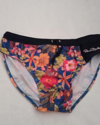 Slip mare blu floreale Renato Balestra uomo 