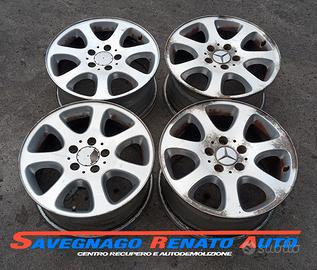 4 CERCHI IN LEGA 16 POLLICI MERCEDES DOPPIO CANALE