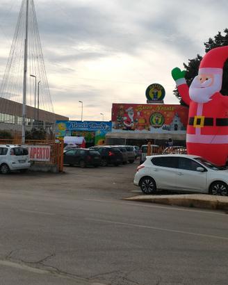 babbo natale o pupazzo di neve gonfiabile 6mt