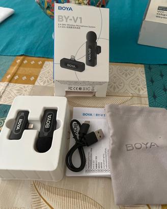 Microfono wireless boya - byv1