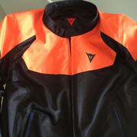 Giacca Dainese Bora Air Tex Arancio Fiamma-Nero
