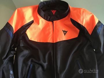 Giacca Dainese Bora Air Tex Arancio Fiamma-Nero