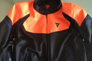 Giacca Dainese Bora Air Tex Arancio Fiamma-Nero