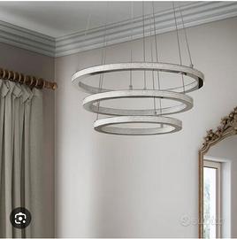 Lampadario led a tre cerchi