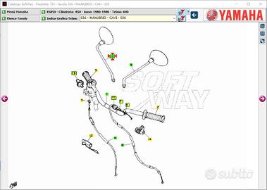 Specchio Dx Yamaha XS850 1J7262900200