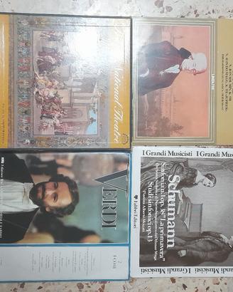 set di 4 dischi in vinile 33 giri musica classica 
