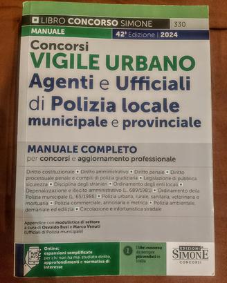 📘 Manuale Concorsi Vigile Urbano 42ª Edizione 24