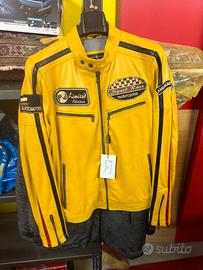 Giubotto di pelle colore giallo