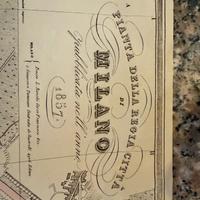 cartina topografica di Milano del 1859