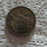 Spagna - 5 Pesetas 1957 - Francisco Franco