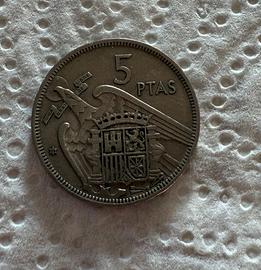 Spagna - 5 Pesetas 1957 - Francisco Franco