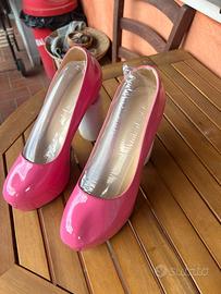 Scarpe rosa da donna tacco 12 taglia 44/45