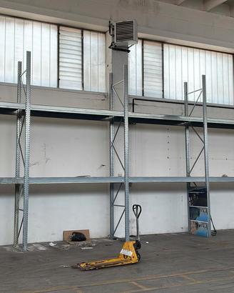 Scaffalatura porta pallet zincata altezza 450 cm