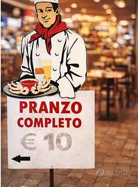 Cartello pubblicitario ristorante/pizzeria