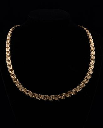 Lussuosa Collana Catena Oro Giallo 18K