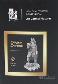 Cursed Captain 9th gate miniatures 75mm Davy jones