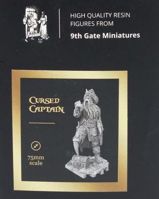 Cursed Captain 9th gate miniatures 75mm Davy jones