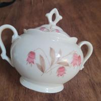 Zuccheriera in porcellana dipinta a mano