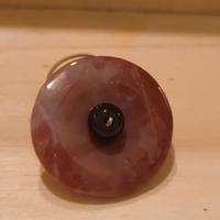 Anello vintage in filo d'argento con Corniola 