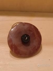 Anello vintage in filo d'argento con Corniola 