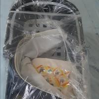 Carrozzino trio cam grigio e bianco 