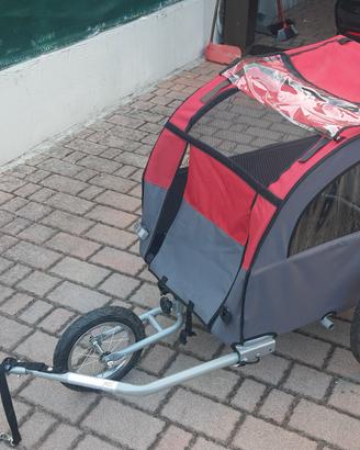 rimorchio da bici per animali