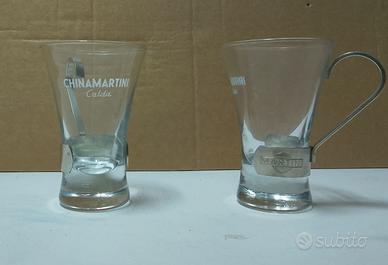 Bicchieri China Martini calda vintage anni 80