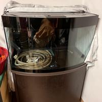 Mobile + acquario vitrea 33v senza pompa