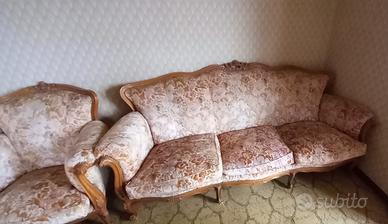 Salotto classico Luigi XV divano e poltrone