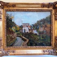 Quadro ad olio - veduta di Sorrento - G. ESPOSITO