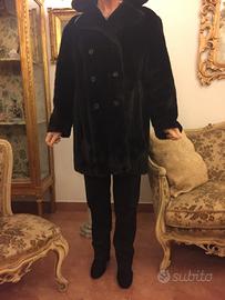Elegante Giaccone di pelliccia visone ecologico