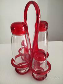 set condimenti colore rosso Guzzini