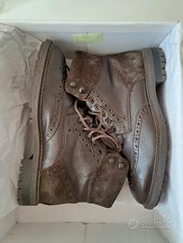 Stivaletto Geox allacciato uomo color caffè