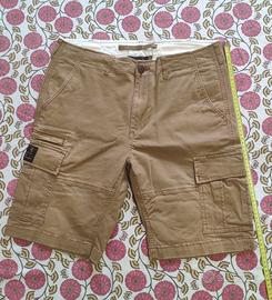 Bermuda Cargo Multitasche - Beige -Cotone- TG. 48