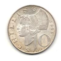 AUSTRIA 1965 - Moneta 10 schilling argento #WEU