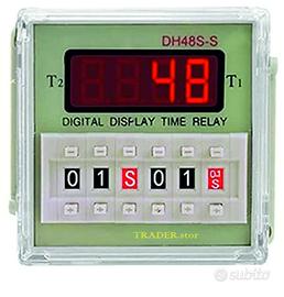 Temporizzatore timer secondi,minuti,ore 24 VDC/AC