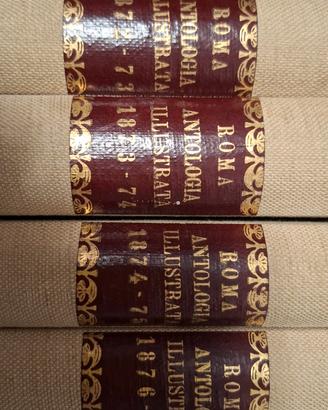Roma antologia illustrata. 4 volumi 1872 - 1877