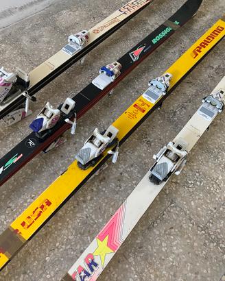 Set di 4 paia di sci da neve vintage