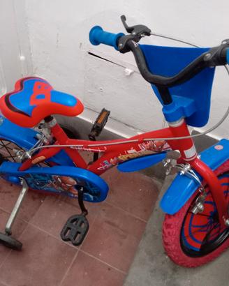 bicicletta per bambini e spider-man da 2 anni fina