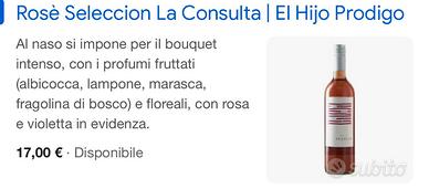 vino rosè Argentino sottocosto