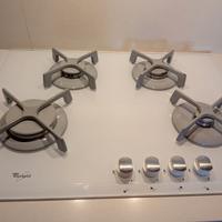 Piano Cottura Whirlpool Vetro Bianco - 4 Fuochi